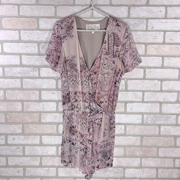 Rory Beca Silk Print Romper Size M - Picture 1 of 9